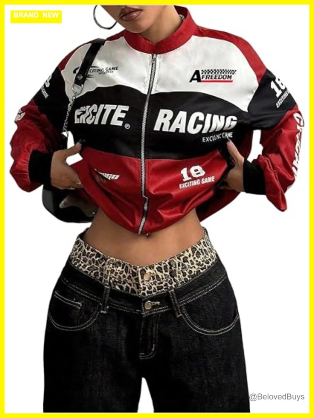 Race Car Graphic Oversized Zip Up Lightweight Jacket